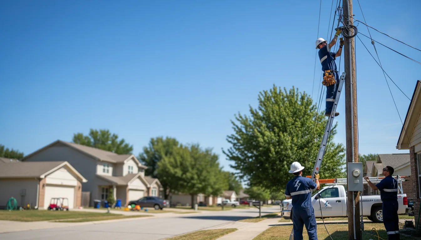 Residential electrician providing installation services in Midlothian, IL